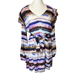 Marie Oliver | Lawson Silk Tie Dye Dress | Small